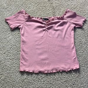 Ashy-Pink Ribbed shirt
